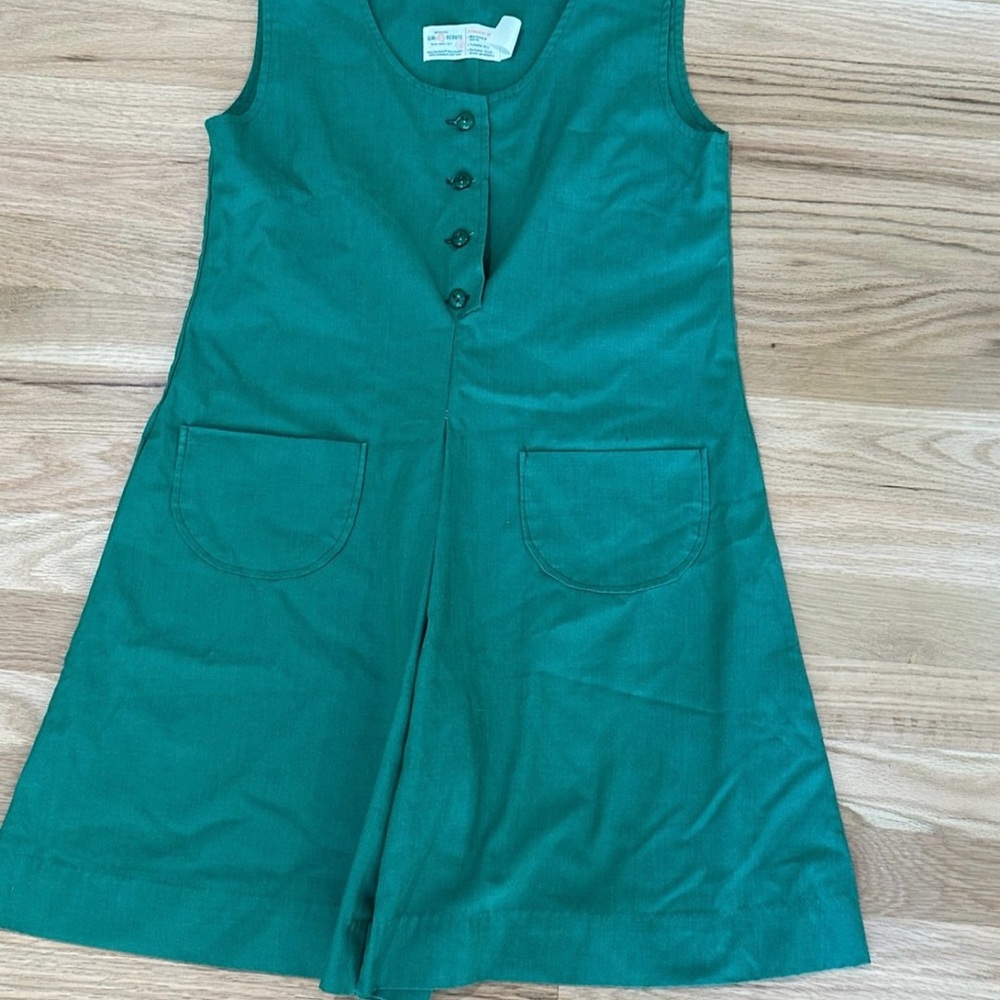 Vintage Girl Scout uniform jumper size 12 1970’s 1980’s.